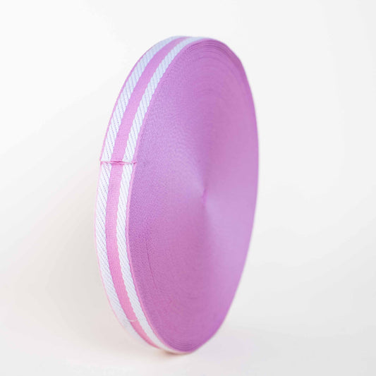 Gurtband Rosa Weiß