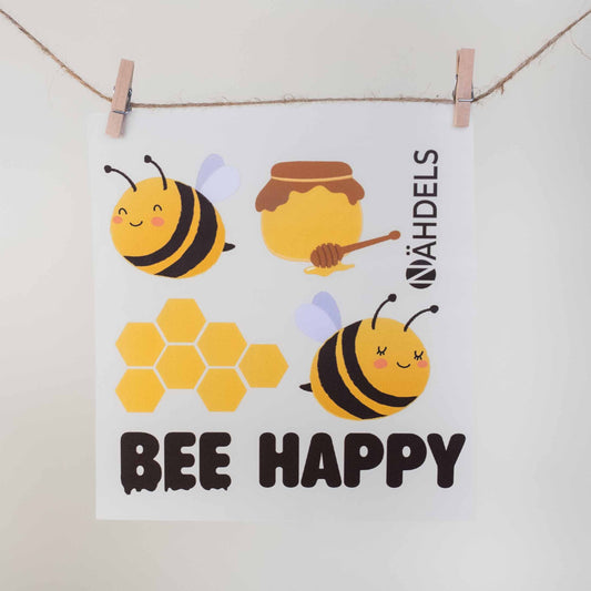 Bügelbild Paneel Kinder Biene