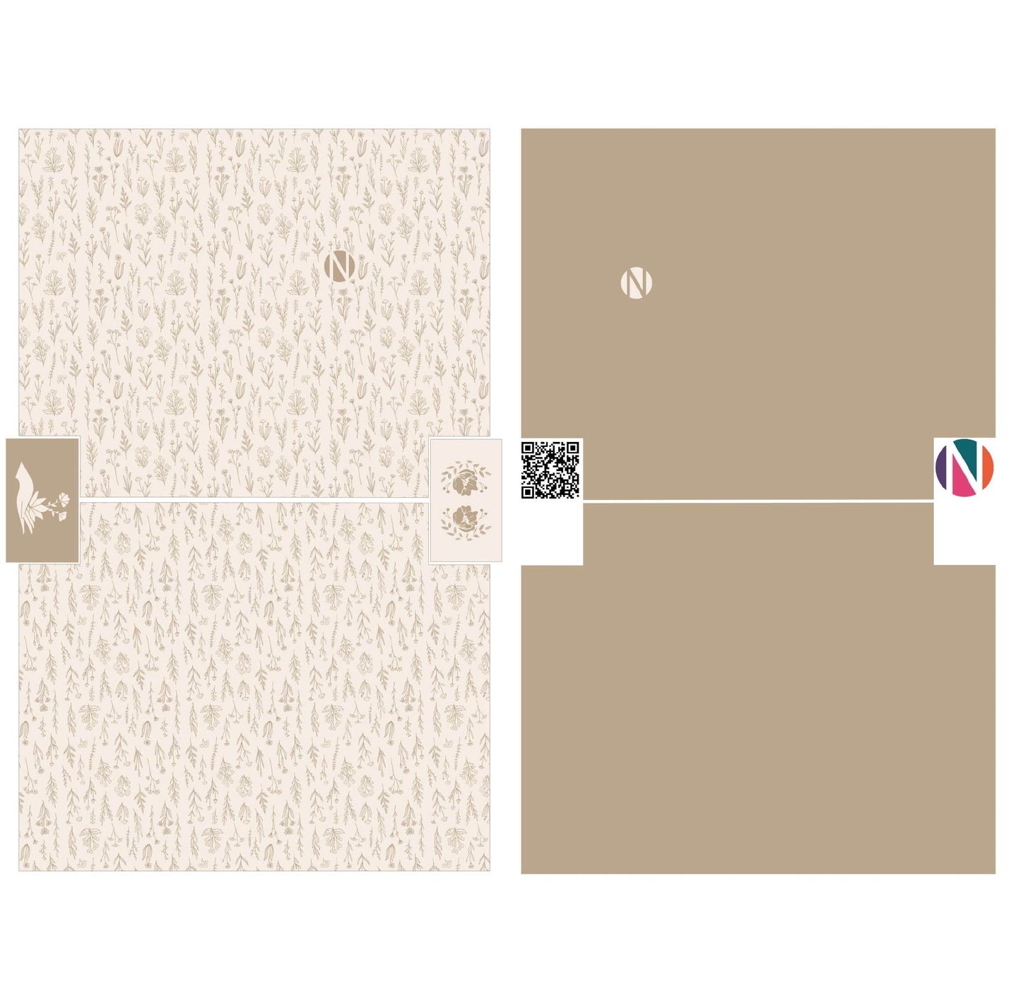 Kosmetiktaschen-Nähset Flower Bellis