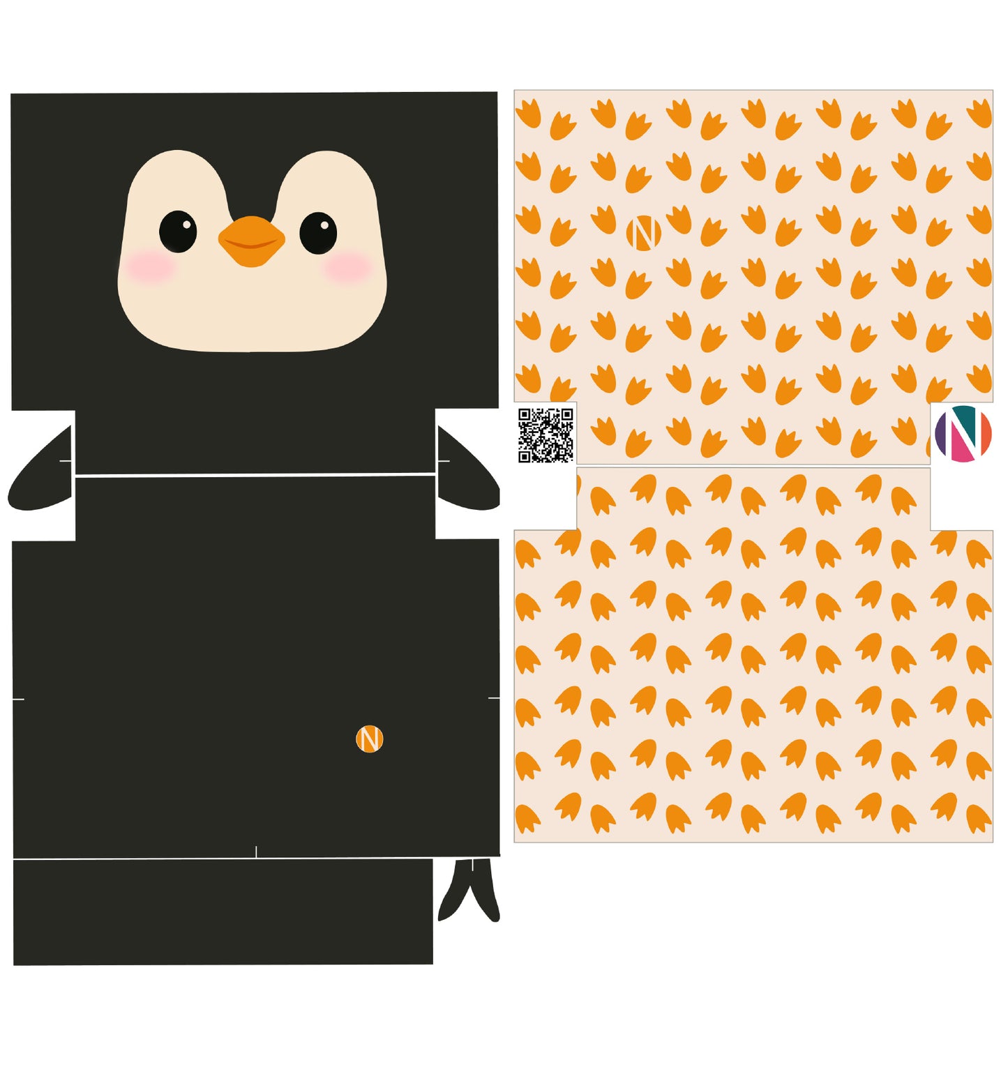 Kosmetiktaschen-Nähset Sweet Animals Pinguin