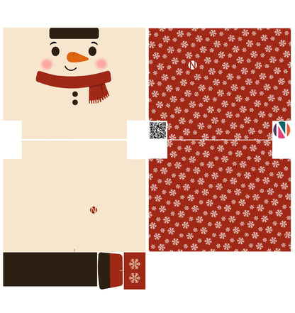 Kosmetiktaschen-Nähset Sweet Animals Schneemann