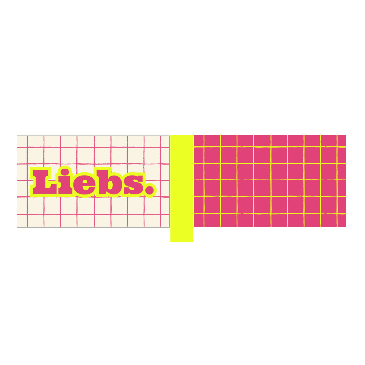 Taschengebömsel Liebs Pink Grid
