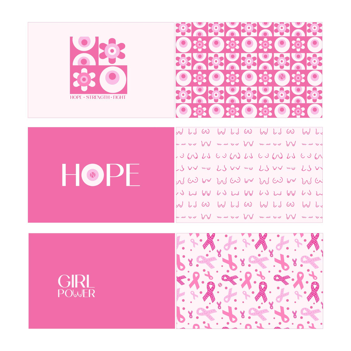 Mäppchen Paneel Pink Ribbon