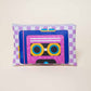 Mäppchen Retro Walkman Karo