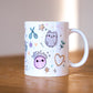 Tasse Nähdoodles glänzend
