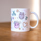 Tasse Nähdoodles matt