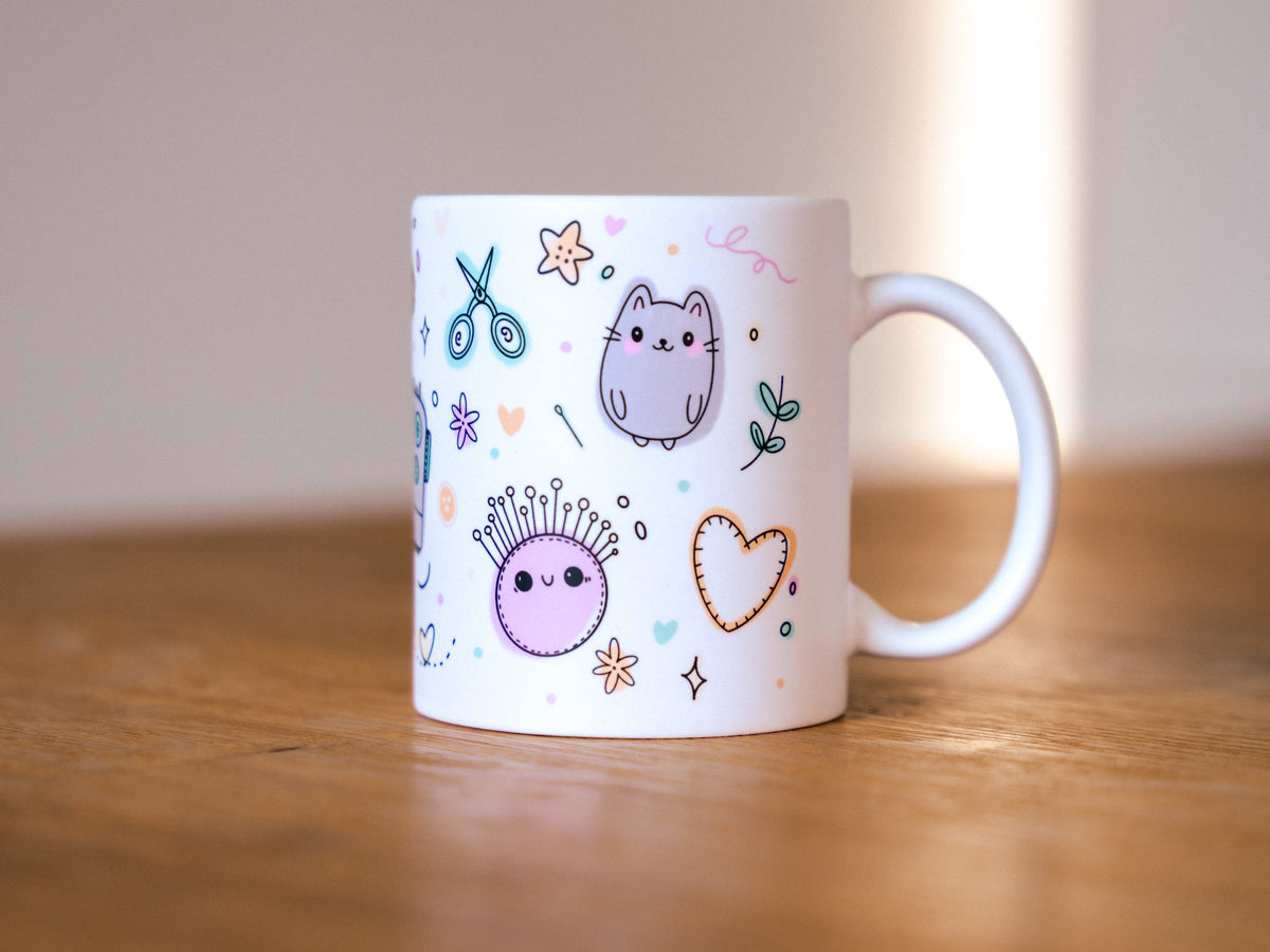 Tasse Nähdoodles matt – Nähdels