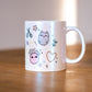 Tasse Nähdoodles perlmutt