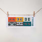 Mini-Patchpalette Kassette Vintage Grün