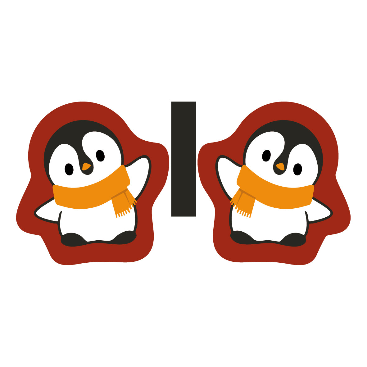 Taschengebömsel Pinguin Schal