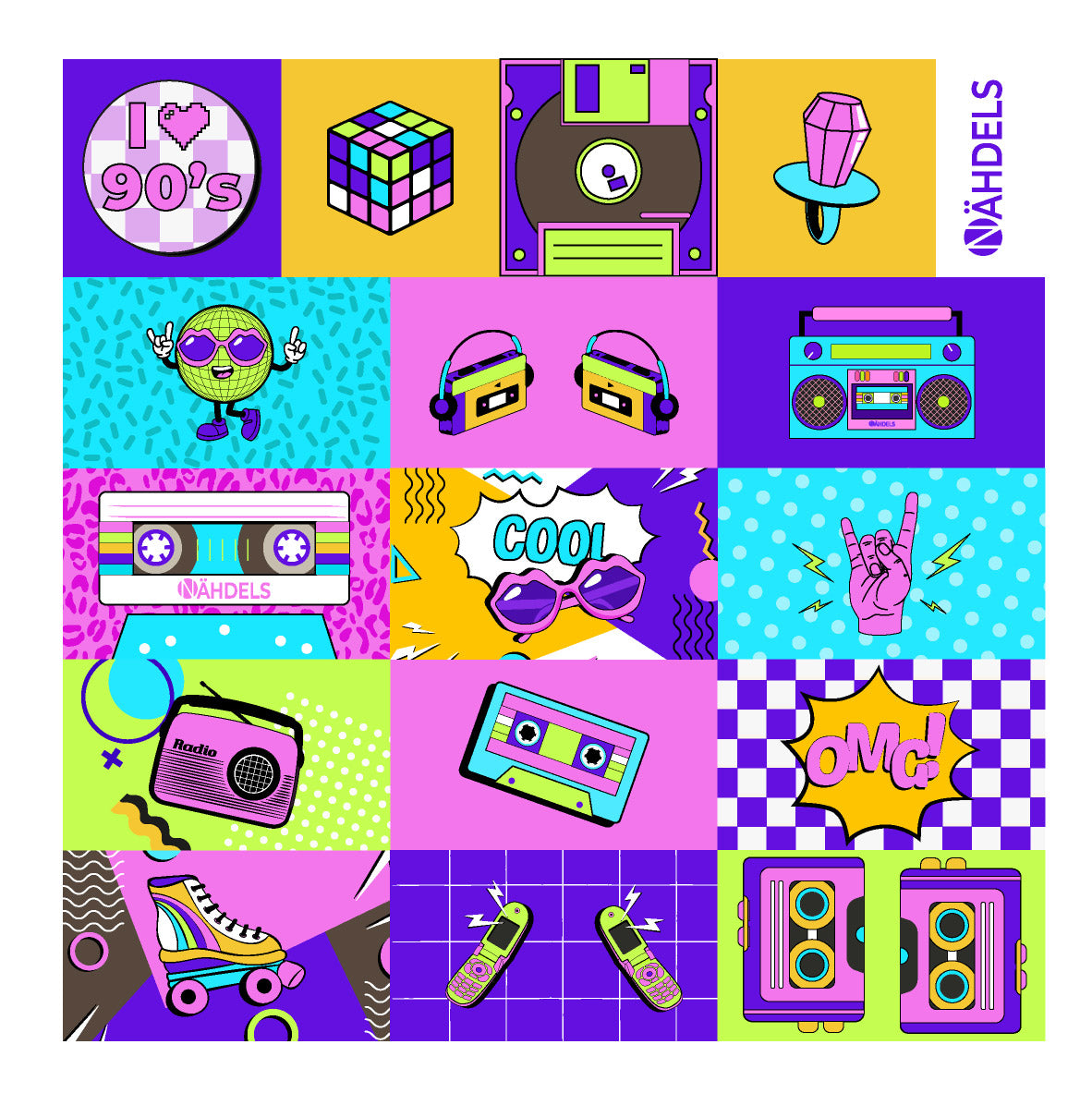 Patchpalette Retro