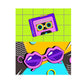 Statement Patch Retro Brille