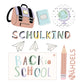 Bügelbild Paneel Schule
