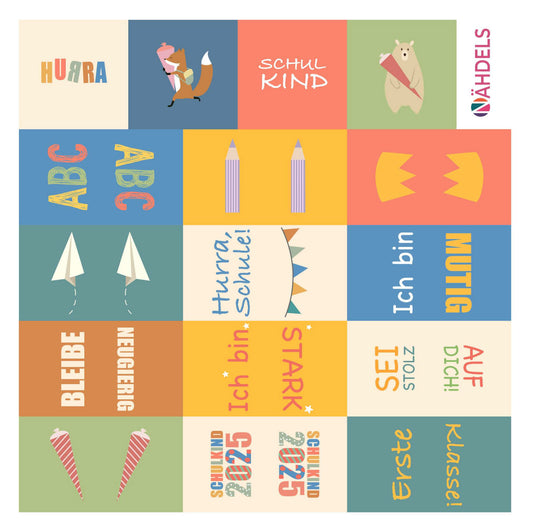 Patch Paneel Schulkinder gelb