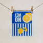 Statement Patch Freche Früchte Zitrone