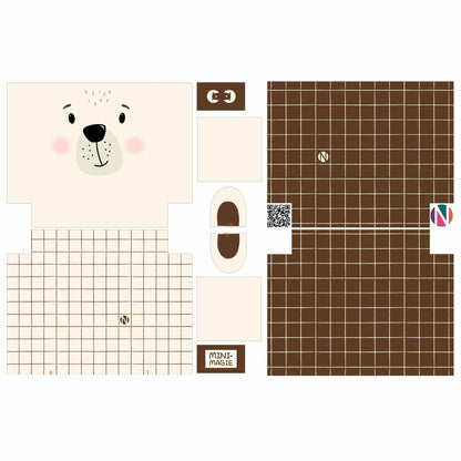 Kosmetiktaschen-Nähset Sweet Animals Bär