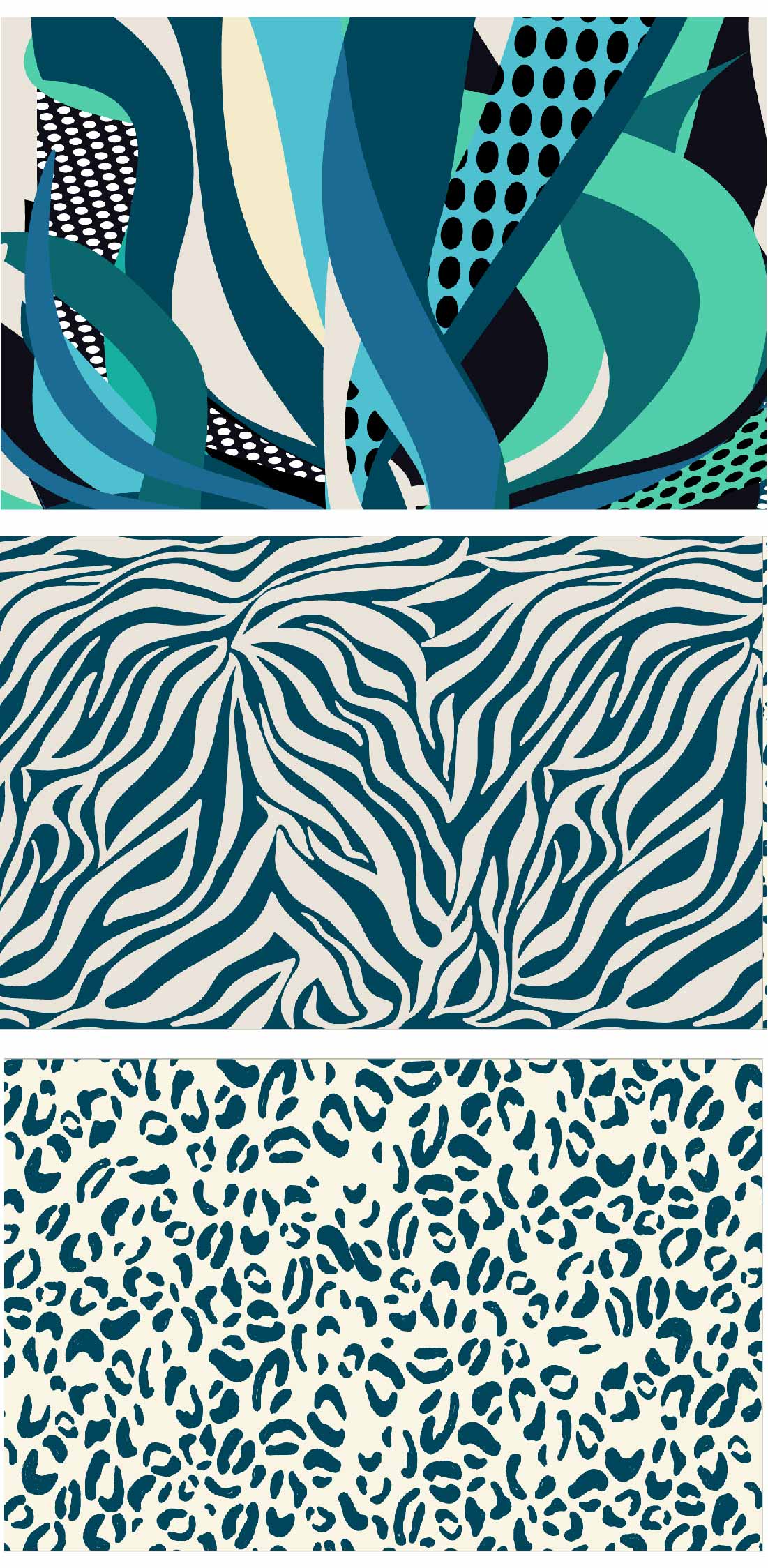 Designpaneel Wild Blue Dreier