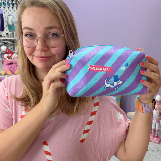 VORBESTELLUNG DIY Eule BoxyBag Paneel Streifen Falalalala
