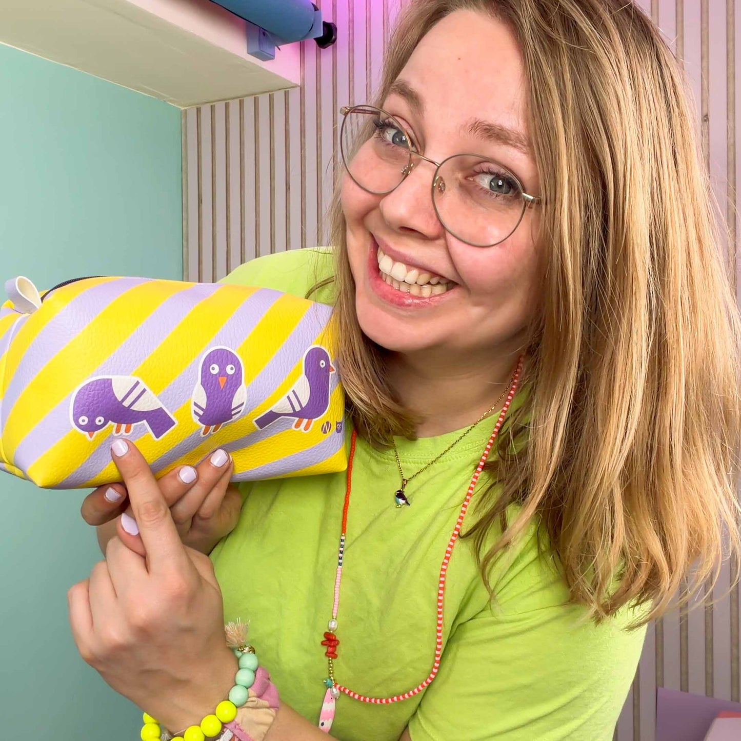DIY Eule BoxyBag Paneel Streifen
