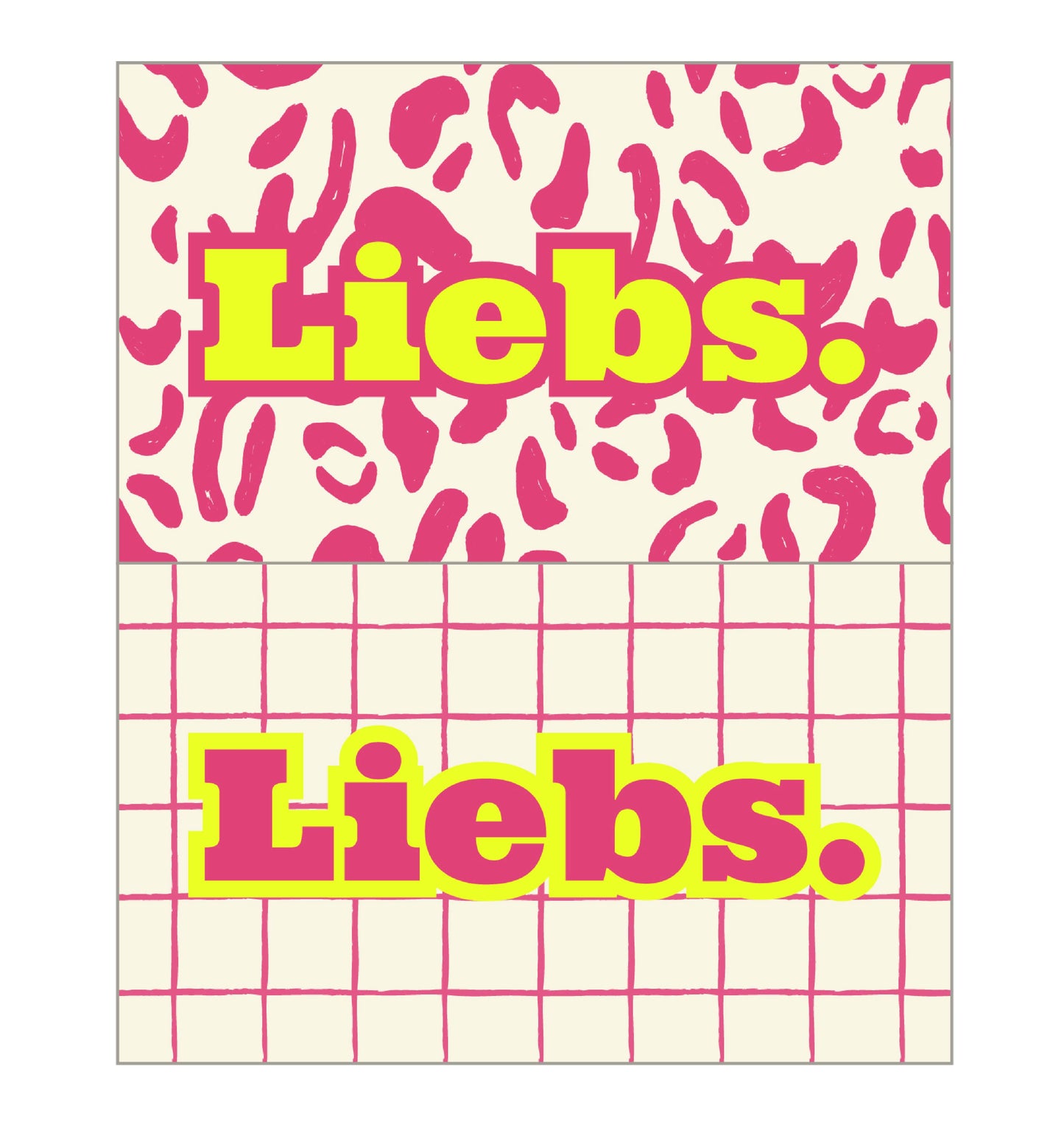 Statement Patch Liebs Beige