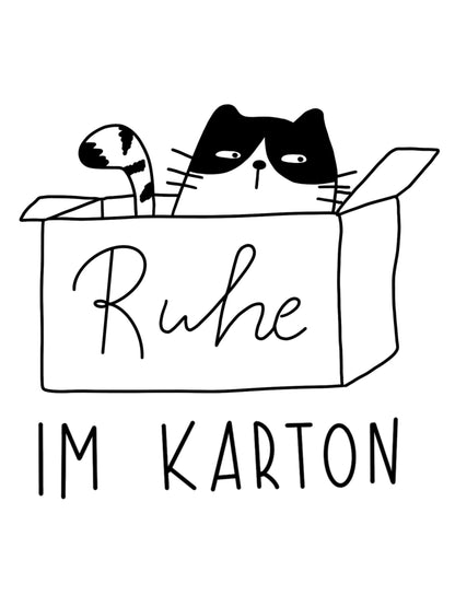 Plotterdatei "Ruhe im Karton"